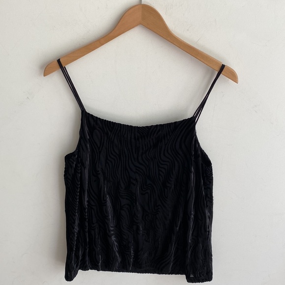 Anthropology Sunday in Brooklyn velvet black motif Tank Blouse, Size S, NWT - Picture 10 of 13